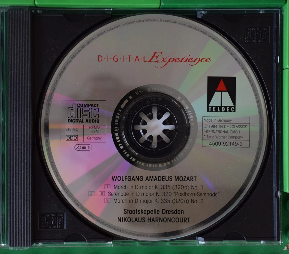 Mozart - Posthorn-Serenade - Marches - Staatskapelle Dresden - Harnoncourt - CD - Bild 3 von 4