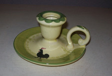 Zeller Keramik Hahn & Henne Kerzenständer Kerzenhalter  mit seitlichen Griff