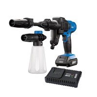 Draper D20 20V Cordless Pressure Washer Kit, 1 x 2.0Ah Battery, 1 x Fast Charger
