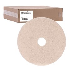 Boardwalk 4019NHE 19 in. Nat. Hog Hair Burnishing Floor Pads - Tan (5/CT) New
