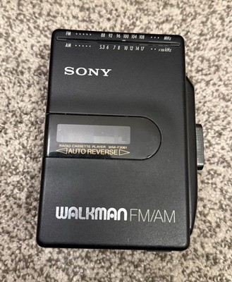 Sony Walkman WM-F41 FM/AM Stereo Cassette Player - Black
