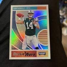 2018 Playoff Football Sam Darnold Rookie Wave Rookie Card #11 Set Break NM. rookie card picture