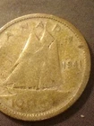 1941-53 Canada George VI 10 Cents Dime 80% Silver 10c Canadian