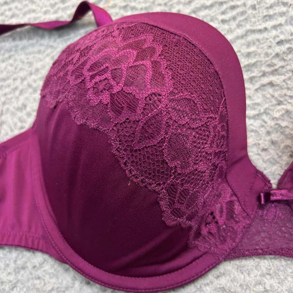 Sujetador Maidenform 36DD Sujetador Push Up 05757 Auto Expresiones Push-Up Demi Floral Encaje Foto 2 de 4