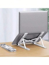 ADJUSTABLE LAPTOP STAND RISER FOLDABLE LAPTOP HOLDER FOR DESK 10-14 LAPTOPS UK.