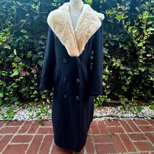 Vintage Forecaster of Boston Overcoat Women  s 8, Gray, Made in USA Union Tag