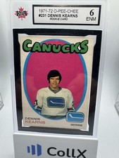 1971-72 O-Pee-Chee DENNIS KEARNS (rc) #231 KSA 6 NMM Vancouver Canucks *SHARP*