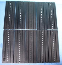 Lot of Ten 1960 Aurora Model Motoring 9" Straight Slot Car Tracks