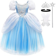 TYHTYM Princess Cosplay Costume Girls Dress Up Fancy Gown Toddler Holiday Bir...