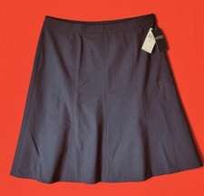 LAUREN  RALPH LAUREN ... Fit  Flare Blue Lined Skirt ... Size 10 ... NEW 110