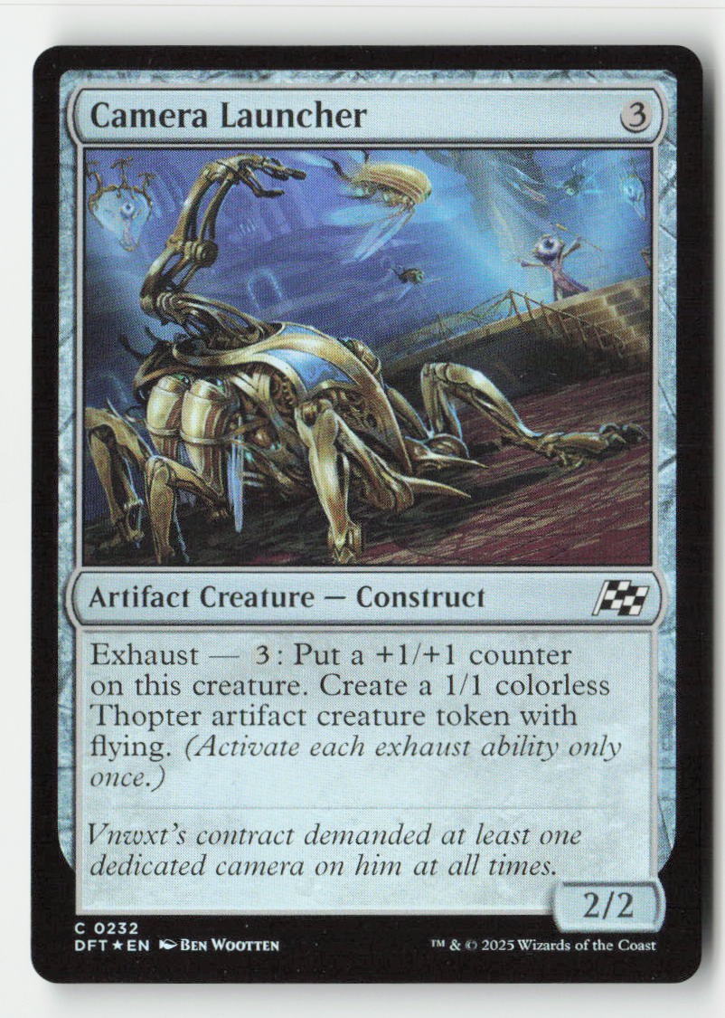 Camera Launcher 232 Common Aetherdrift Magic: The Gathering Foil Near Mint