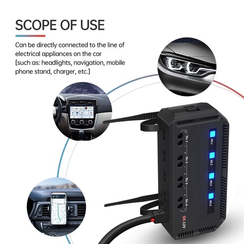 And Relay Box Circuit Protection Stable Performance 12V 4 Way And - Picture 13 of 24