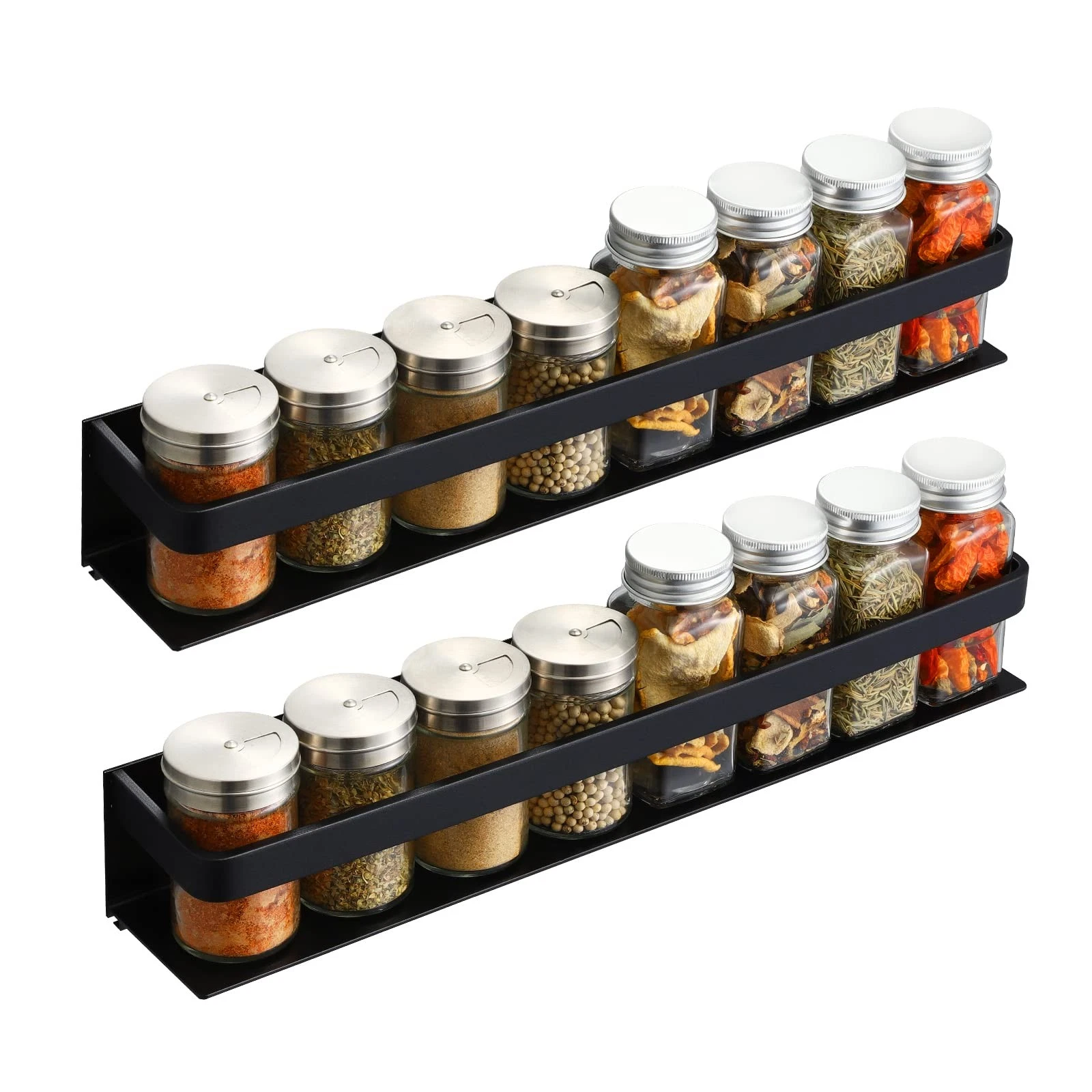 KES Spice Rack Organizer Kitchen Spice Rack Seasoning Organizer 16 Inch Alumi...