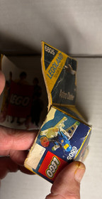 VTG Lego Astro Dasher Damaged Box Only Classic Blue Spaceman 1985  6805 -