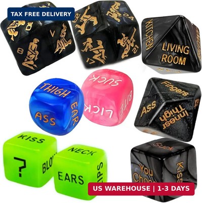 Couples Sex Dice Games, Romantic Adult Dice Sex Game for Foreplay, Date Night &