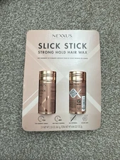 Nexxus Slick Stick Styling Aid Hair Wax Strong Hold NIB 2 Pack 2.33 Oz Each