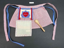 American Girl Kirsten Meet Accessory Lot Hankie AG Apron Spoon bag Addy spoon