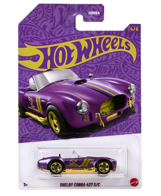 Hot Wheels 57th Ann, Pearl & Chrome Vehicle 2025 Shelby Cobra 427 SC ~ Stock