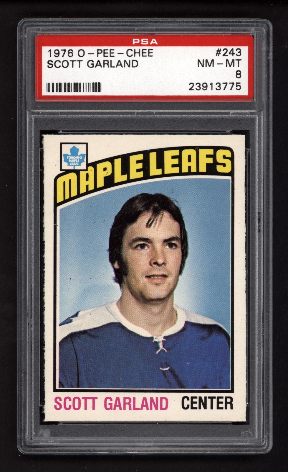 1976 OPC #243 SCOTT GARLAND ROOKIE CARD PSA 8 NEAR MINT-MINT