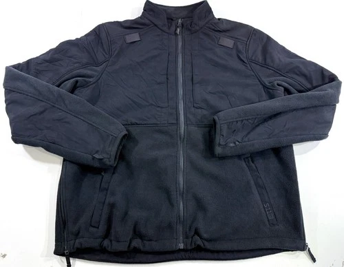 NWOT LARGE TALL 5.11 TACTICAL MENS TACTICAL FLEECE JACKET DARK NAVY 78026 - product listing photo