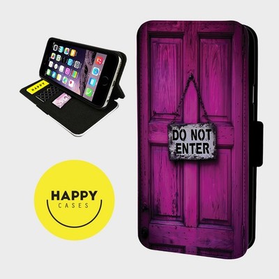 NICHT BETRETEN!!! - Kunstleder Flip Handyhülle - iPhone/Samsung