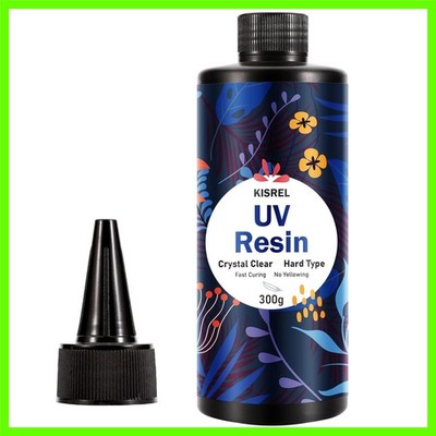 UV Resin 300g - Upgraded UV Resin Kit, Hard Type Crystal Clear Ultraviolet Cu...