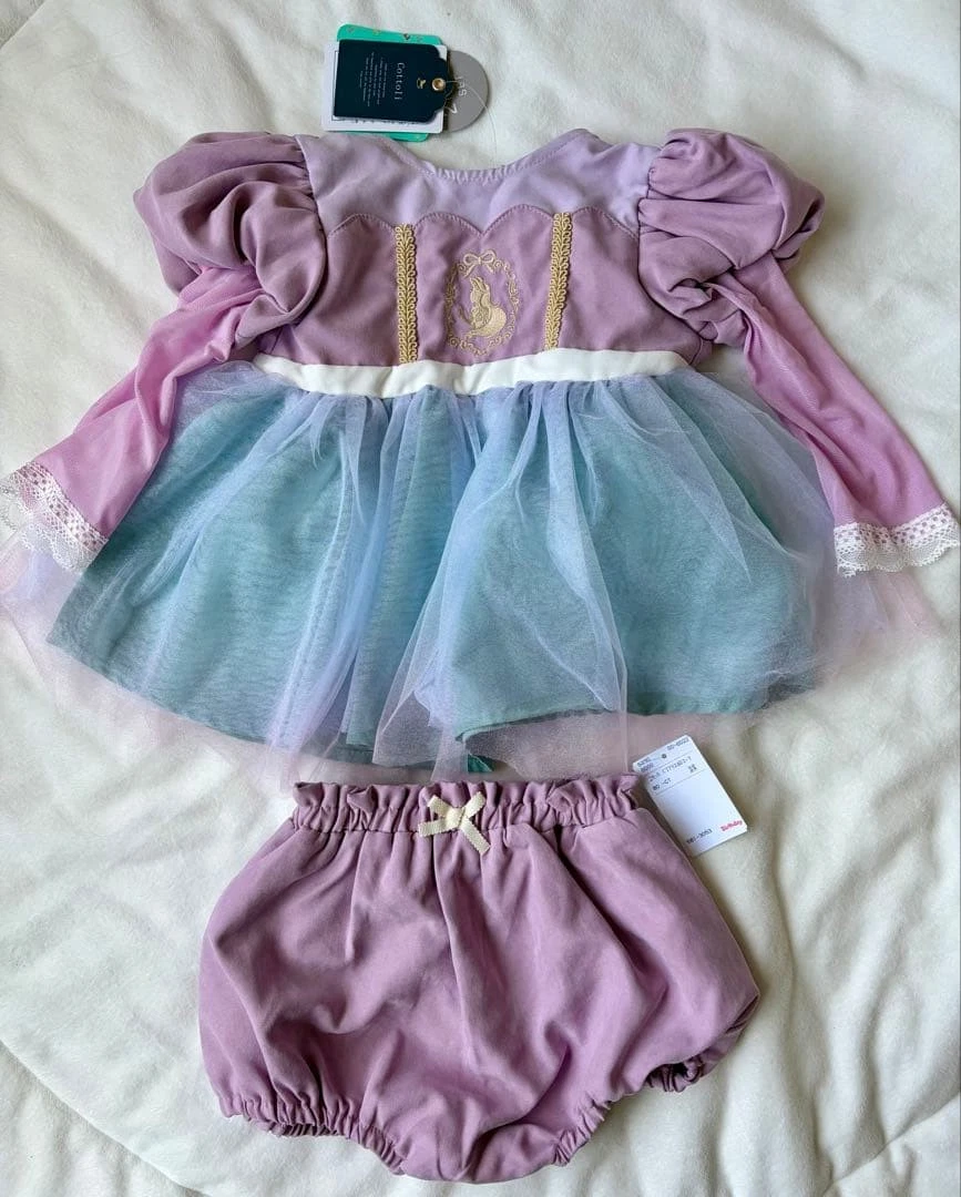 Cottoli Disney Ariel Kids Costume Setup 80cm New with Tag Summer Cosplay
