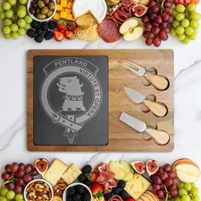 Pentland Clan Crest Scottish Charcuterie Board