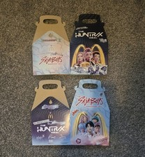 2026 McDonald s Kpop Demon Hunters Huntr/X Meal BOXES ONLY . Lot of 2