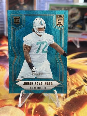 2025 Panini Donruss Elite Jonah Savaiinaea Teal Matrix /499 #186