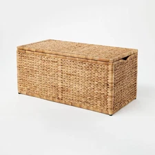 Natural Woven Storage Bench - Threshold designed with Studio McGee