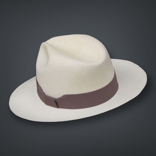 Genuine Panama Hat Montecristi Trévil Superfino Men Woman Straw Sun hat Fedora - Picture 2 of 6