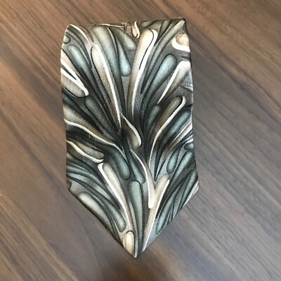 Groovy Silk Tie Bold Loud Abstract By Murano Made In The USA Extra Long