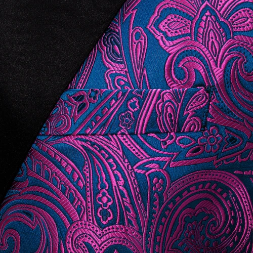 Para Hombres Floral Esmoquin Cena Chaqueta Calce Regular Chal Solapa Paisley Baile de graduación Fiesta Traje - Imagen 75 de 236