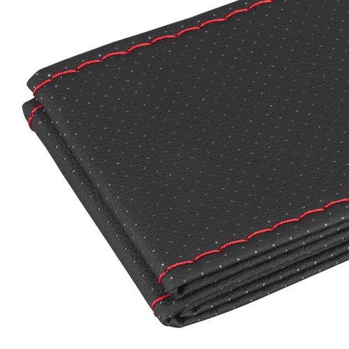 Hágalo usted mismo Cubierta de Volante de Coche de Cuero Rosca de Aguja Antideslizante Negro 15" Universal - Imagen 9 de 12