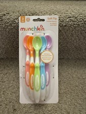 NIP Munchkin One Pack Of 6 Soft Tip Baby Infant Spoons Multicolor 3 Months 