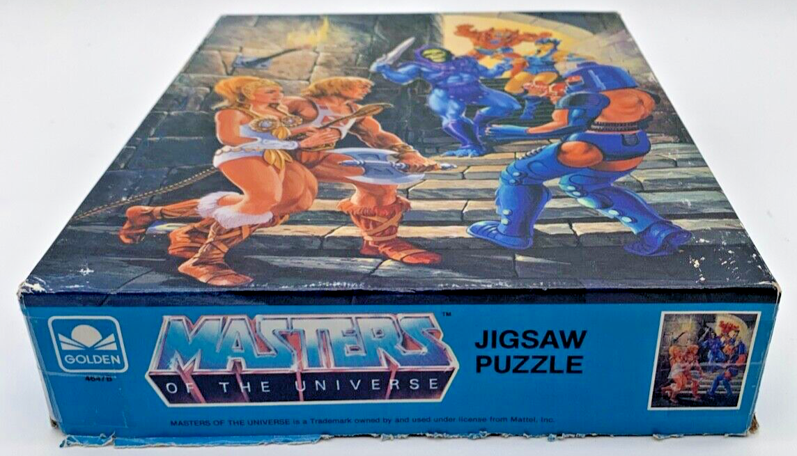 Golden 1983 MASTERS OF THE UNIVERSE He-man/Skeletor 100 PIECE
