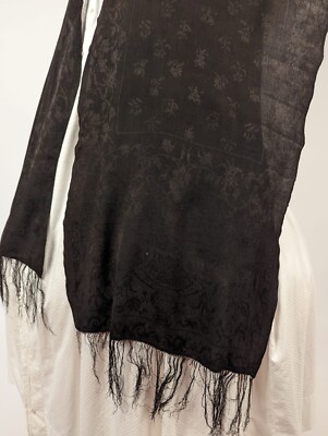REGENCY EARLY 19TH C FIGURED SILK STOLE / SHAWL FOR DRESS | eBay