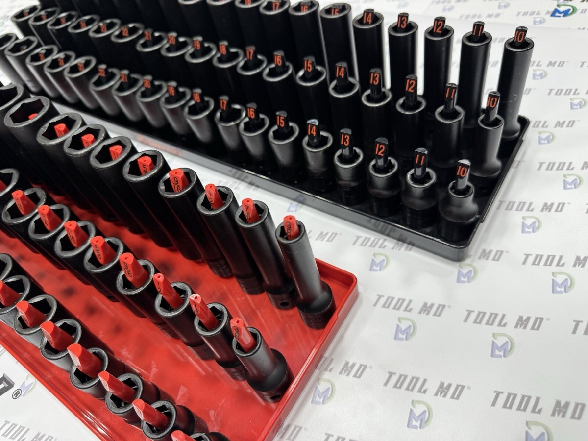 Snap-on Tools NEW RED & BLACK 96pc 1/2