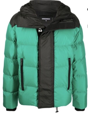 DSQUARED2 Puffer Mantel mit Kapuze Größe 52 (XL) Brandneu ORIGINAL UVP 850  #R