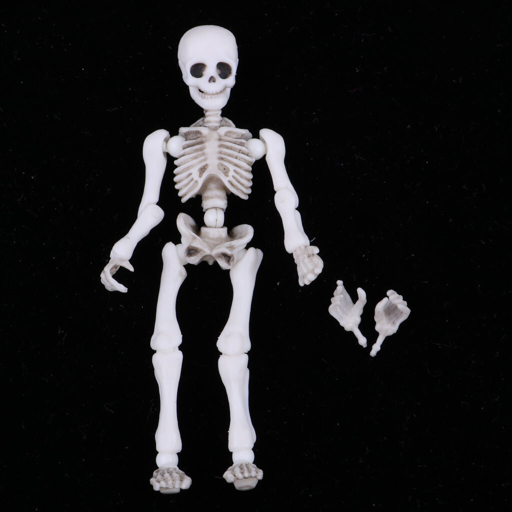 Miniature 8.7cm Skeleton Doll Action Figures Playset Kid Pretend Toy eBay