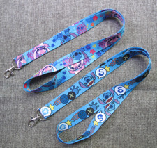 New 10 Pcs Cartoon stitch Lanyard Key chain Phone Card Badge Holder