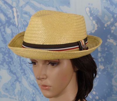 castor toyo straw fedora hat
