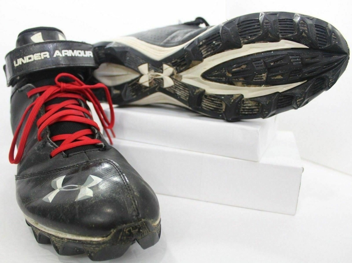 Under Armour Mens Size 13 UA Crusher Mid Football Lacrosse Cleats