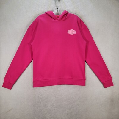 First Class Cowboys Pink Cowgirl Hotline Rare Hood Pullover Women Sweater Size M