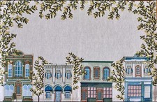 Gobelin Tischläufer Tischdecke Gobelindecke 49x32cm Osterdeko Ostern R