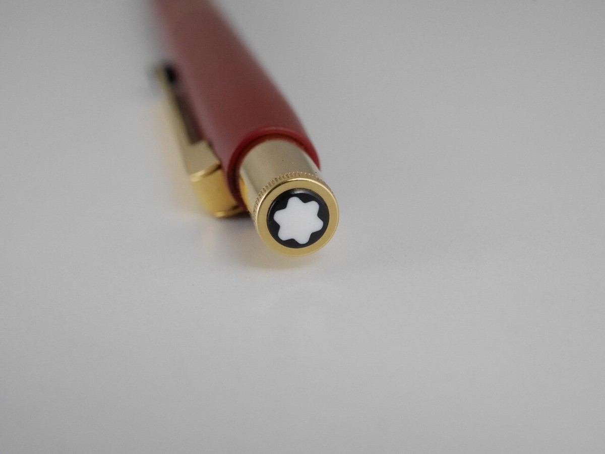 Montblanc Slim line Red Mechanical Pencil 0.5mm (used) FREE