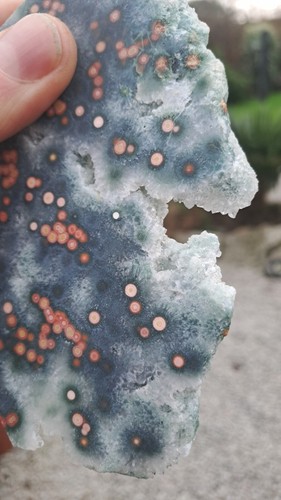 Ocean Jasper Cabochon gemstone High grade Orbital Natural Sheet 100x120x6mm 155g - Picture 3 of 6