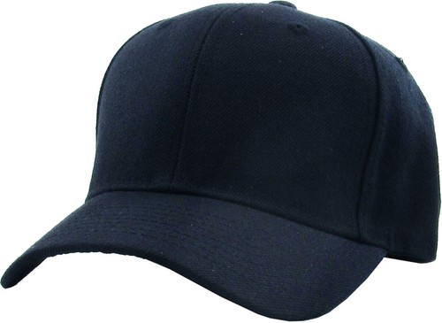 Plain Blank Curved Brim Fitted 