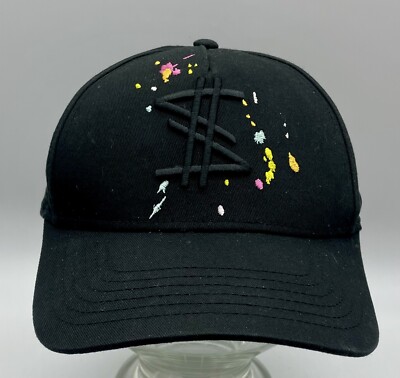 Twinset Actitude Myfo Black Cap Embroidery Unisex Adult Hook & Loop Strap Back